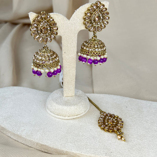 Jhumka Earring and Tikka Set