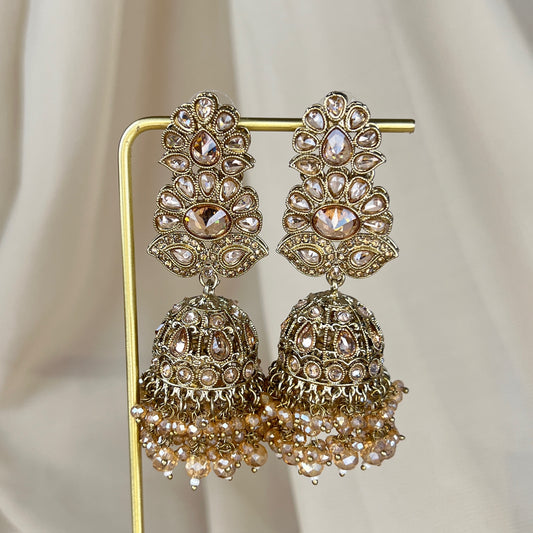 Large Polki Jhumkas