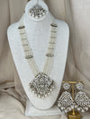 Gold Stone Long Haar Necklace Set