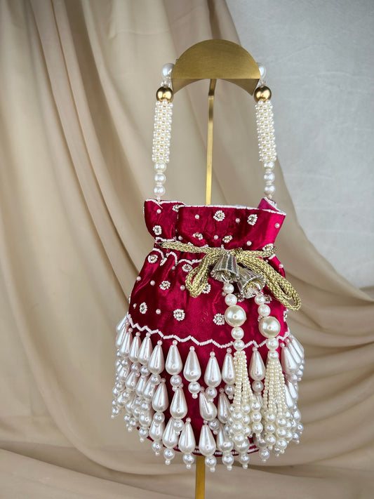 Pearl Beaded Potli | Purse | Bag