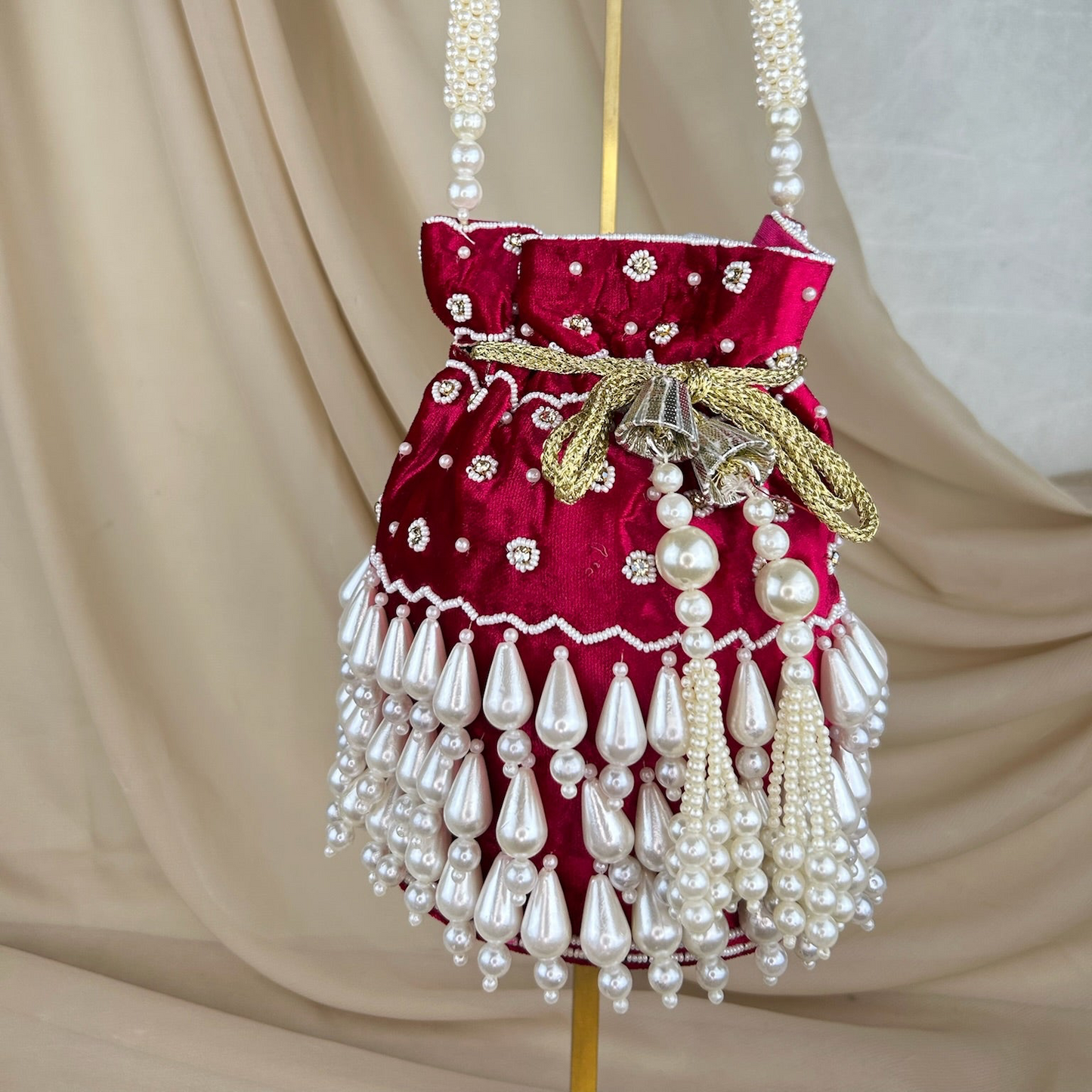 Pearl Beaded Potli | Purse | Bag
