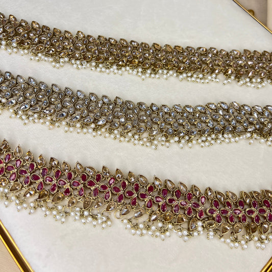 Bridal Polki Stone Hip Chain | Waist Chain | Kamarbandh | Kamar Patta