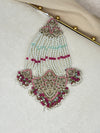 Pink and Mint Pearl Large Jhoomar