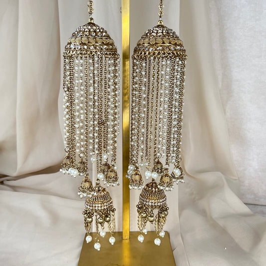 Pearl Gold Bridal Kaleera | Kalira