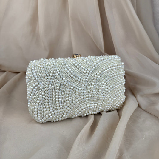 Pearl Rectangle Clutch