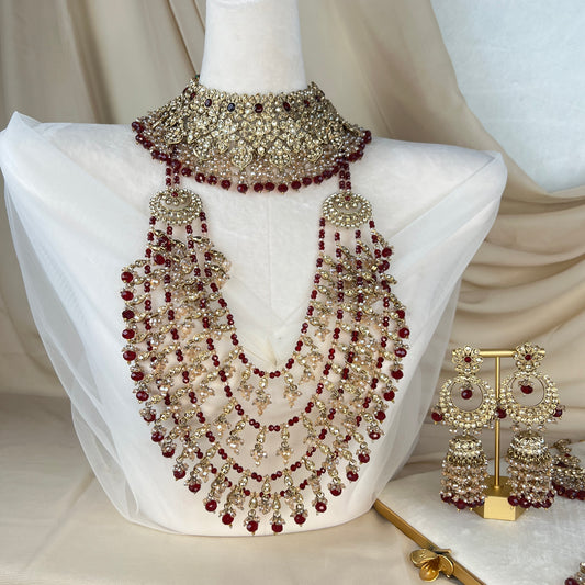 Long Layered Mala Full Bridal Set