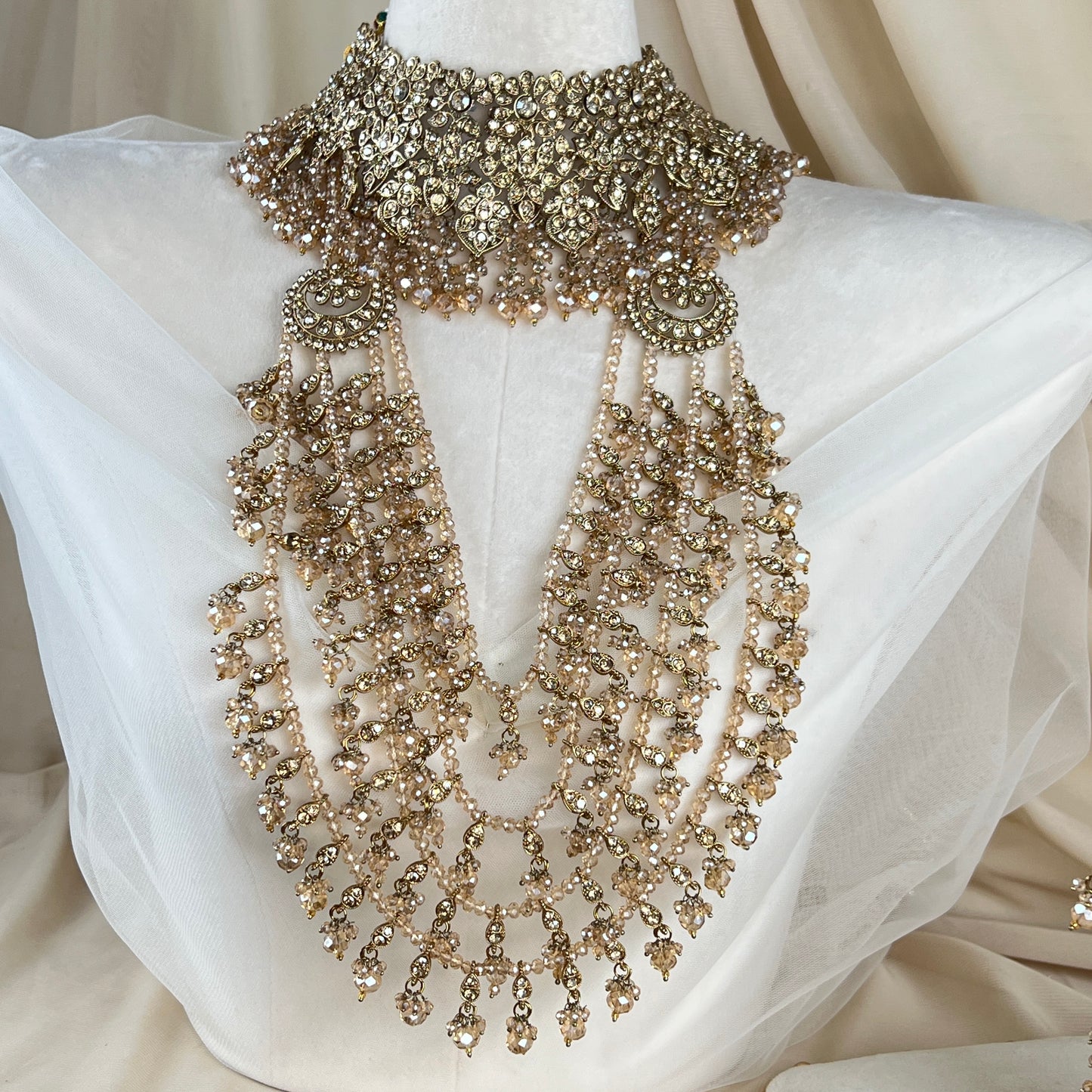 Long Layered Mala Full Bridal Set