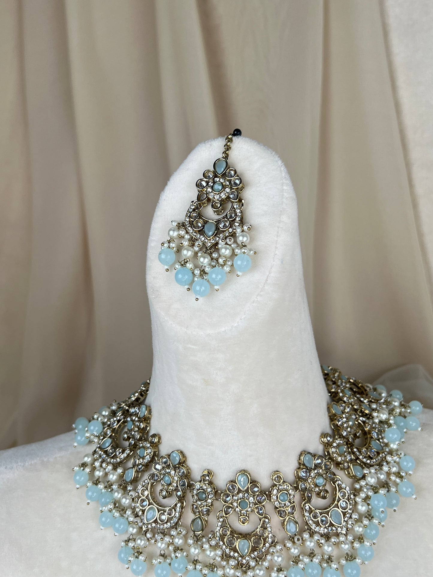 Polki Diamond Semi Bridal Set