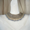 Large Bib Style Semi Bridal Set w/Jhoomar