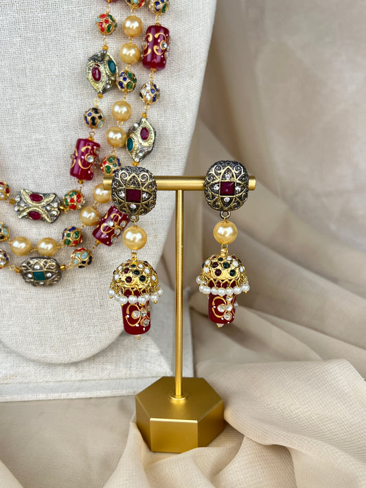 Pearl Kundan Layer Mala | Haar | Neckace Set