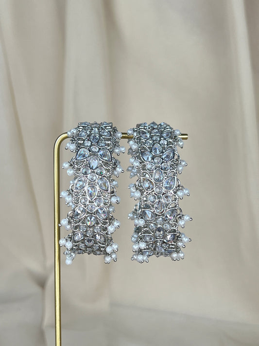 Pearl Polki Bangle Pair