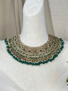 Pakistani Style Polki Bib Necklace Set