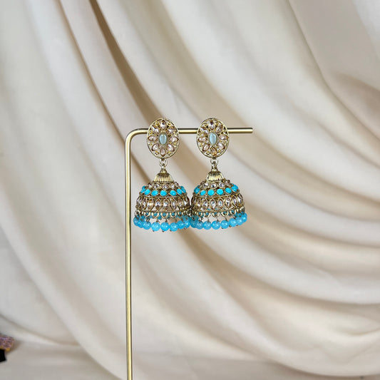 Polki Jhumka Earrings