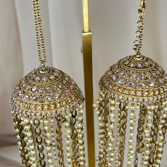 Pearl Gold Bridal Kaleera | Kalira