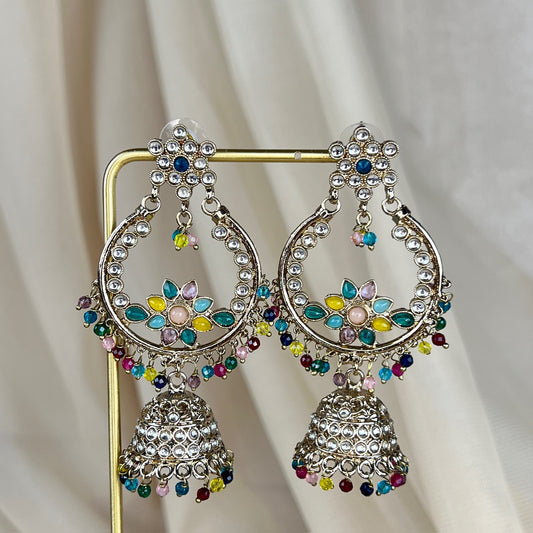 Kundan Jhumka Statement Earring