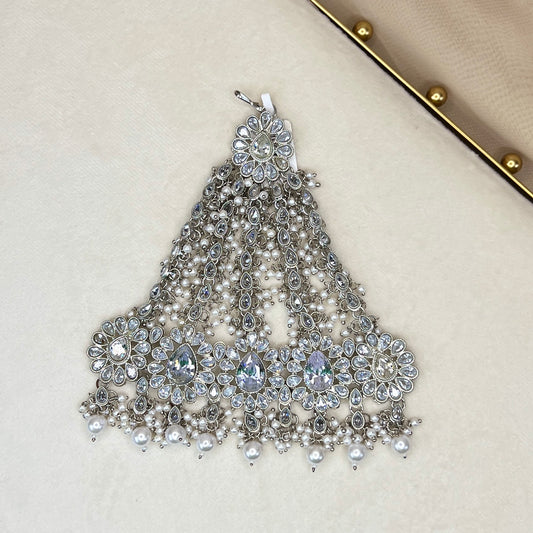 Oversize Side Tikka Headpiece | Jhoomar | Japta | Passa