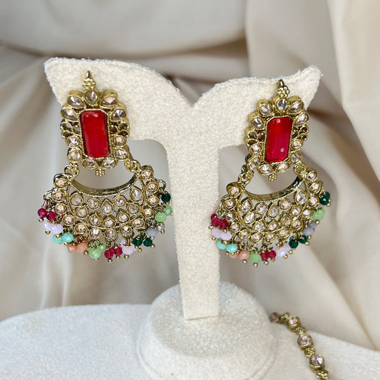 Earring and Tikka Set