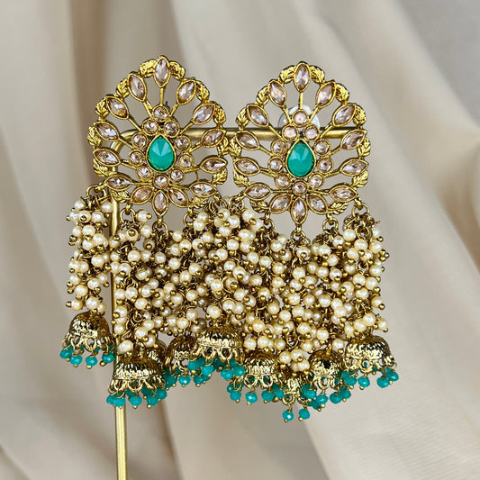 Polki Jhumka Earrings