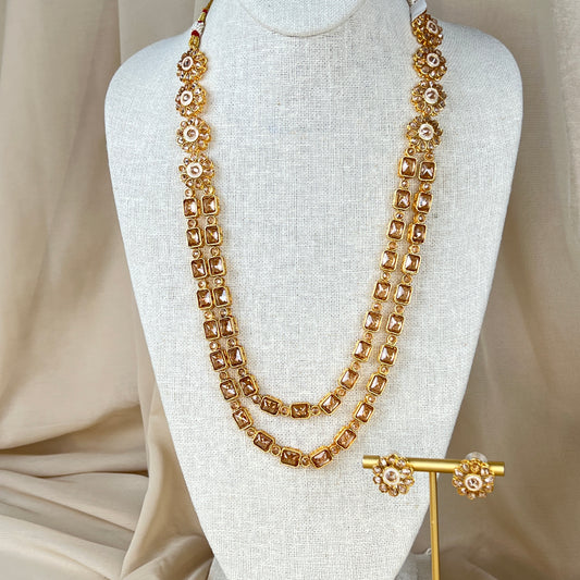 Long Mala | Haar | Necklace Set w/ Studs