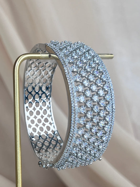American Diamond | AD | Large Bangle Cuff Bracelet