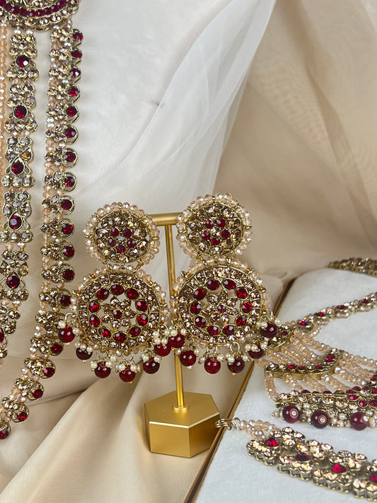 Maroon Full Bridal Set
