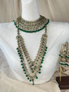 Pakistani Style Bib Necklace Full Bridal Set
