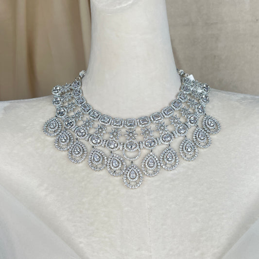 American Diamond Necklace Set