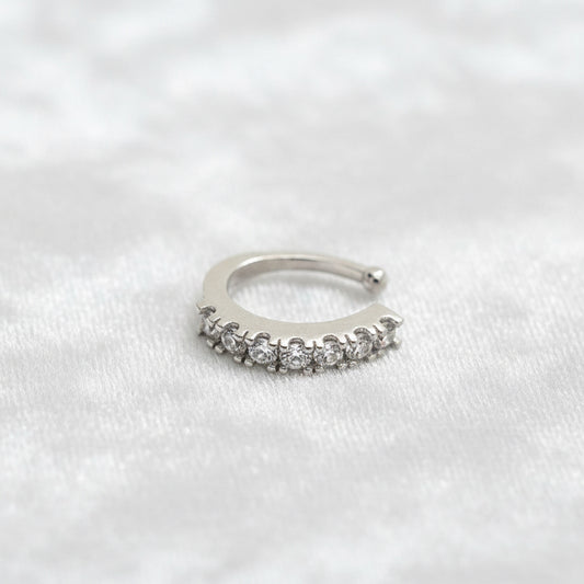American Diamond Clip On Nose Pin