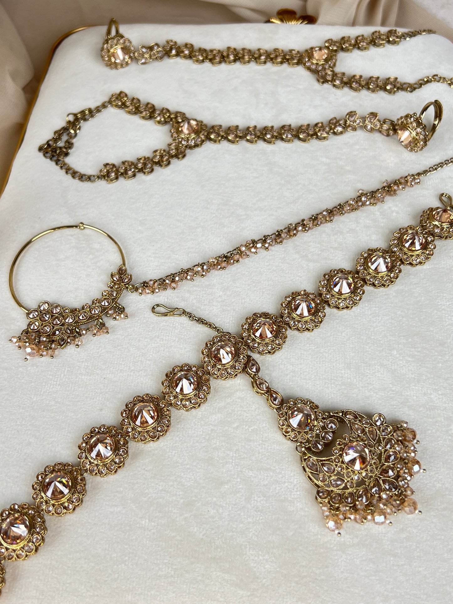 Gold Full Bridal Polki Set