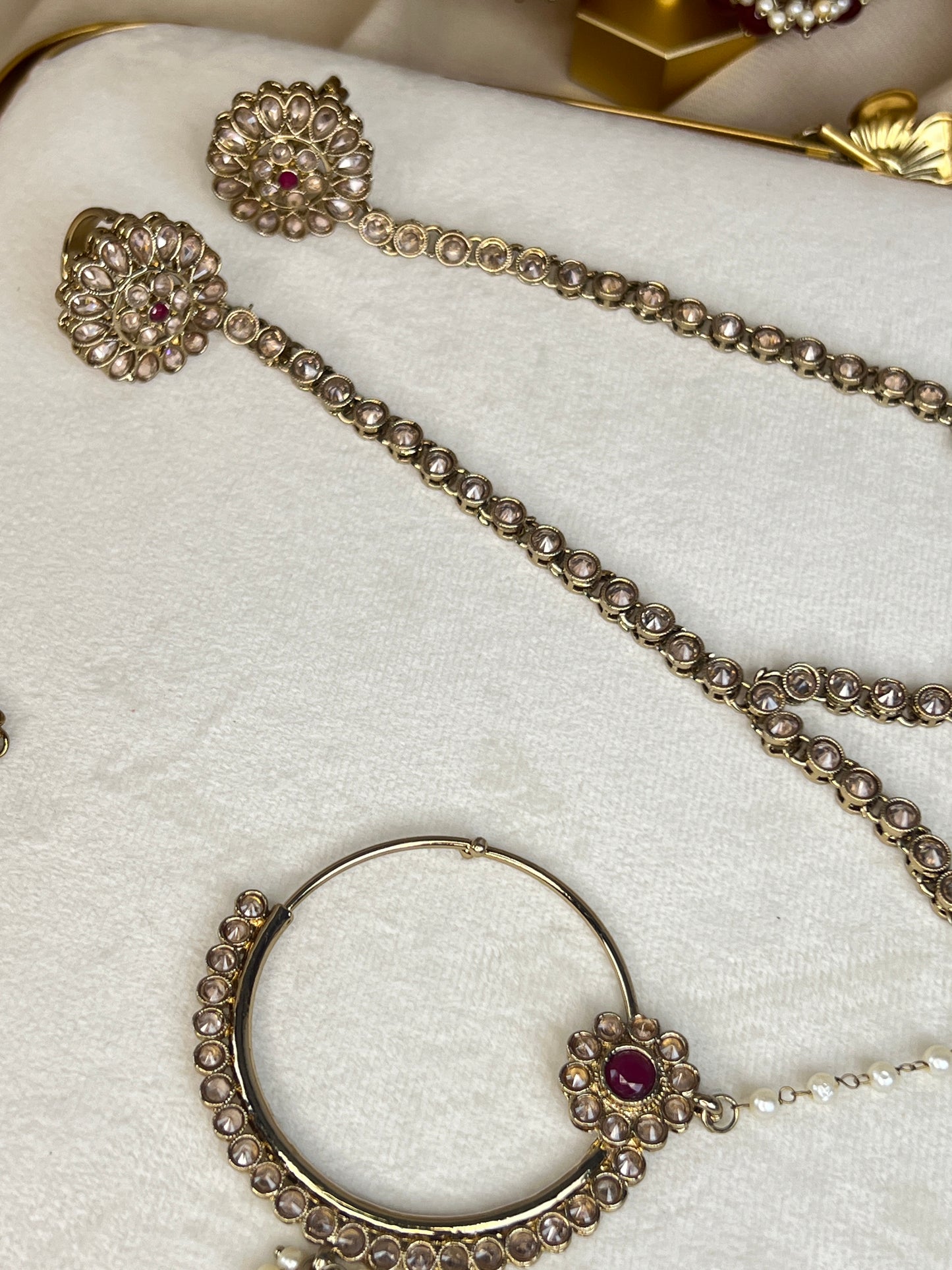Large Choker Polki Full Bridal Set