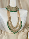 Pakistani Style Full Bridal Set w/ Layered Long Mala