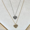 Hardship & Ease Heart Pendant with chain