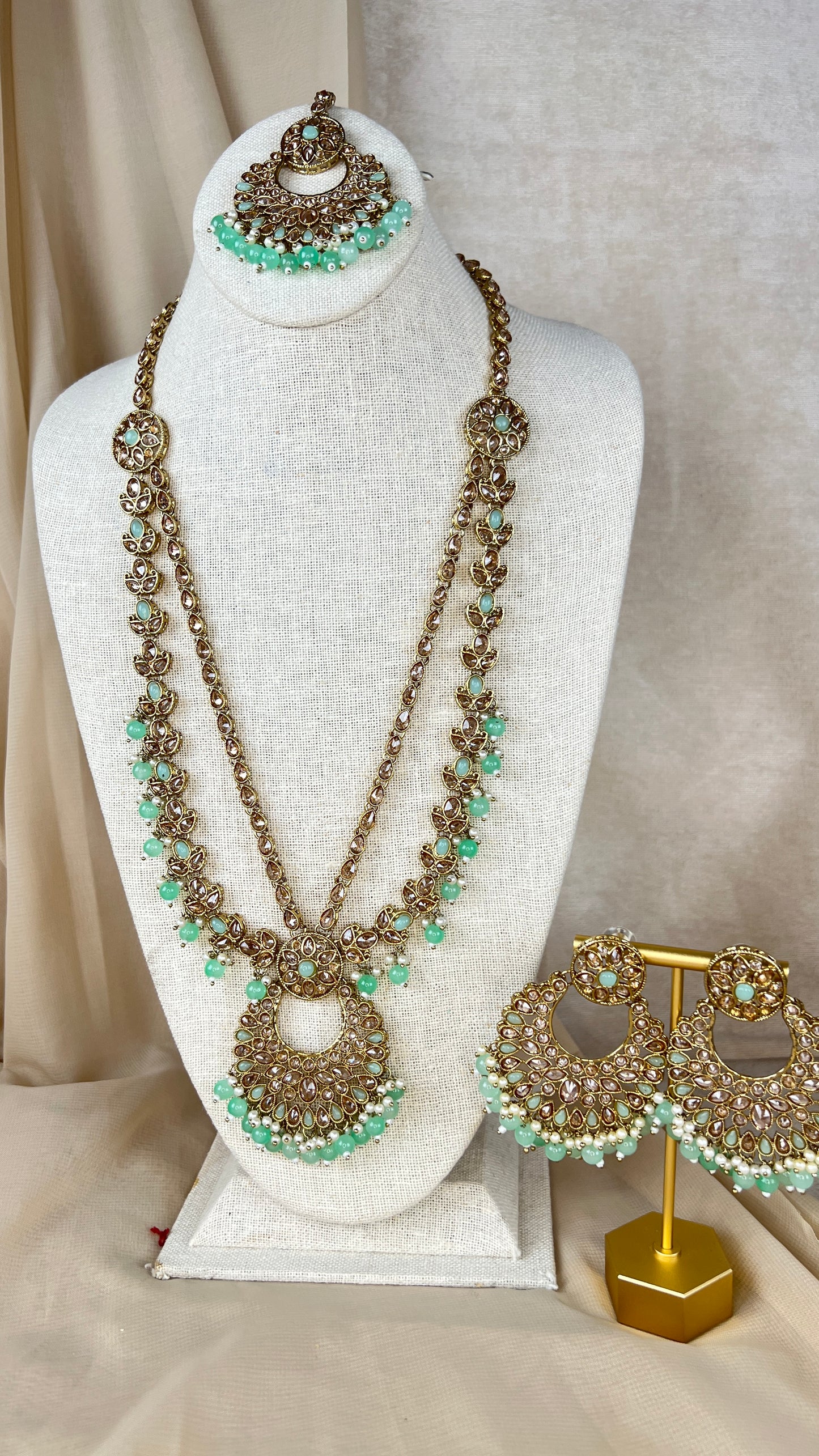 Polki Rani Haar | Mala | Long Necklace Set