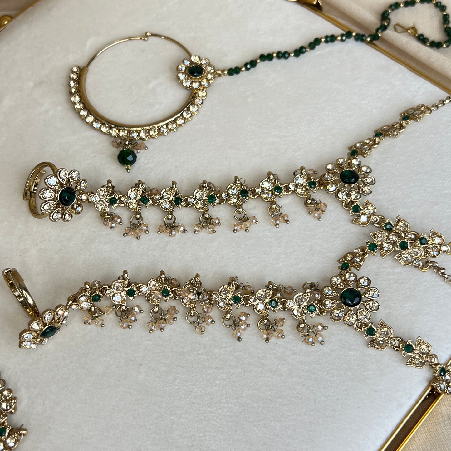 Long Layered Mala Full Bridal Set