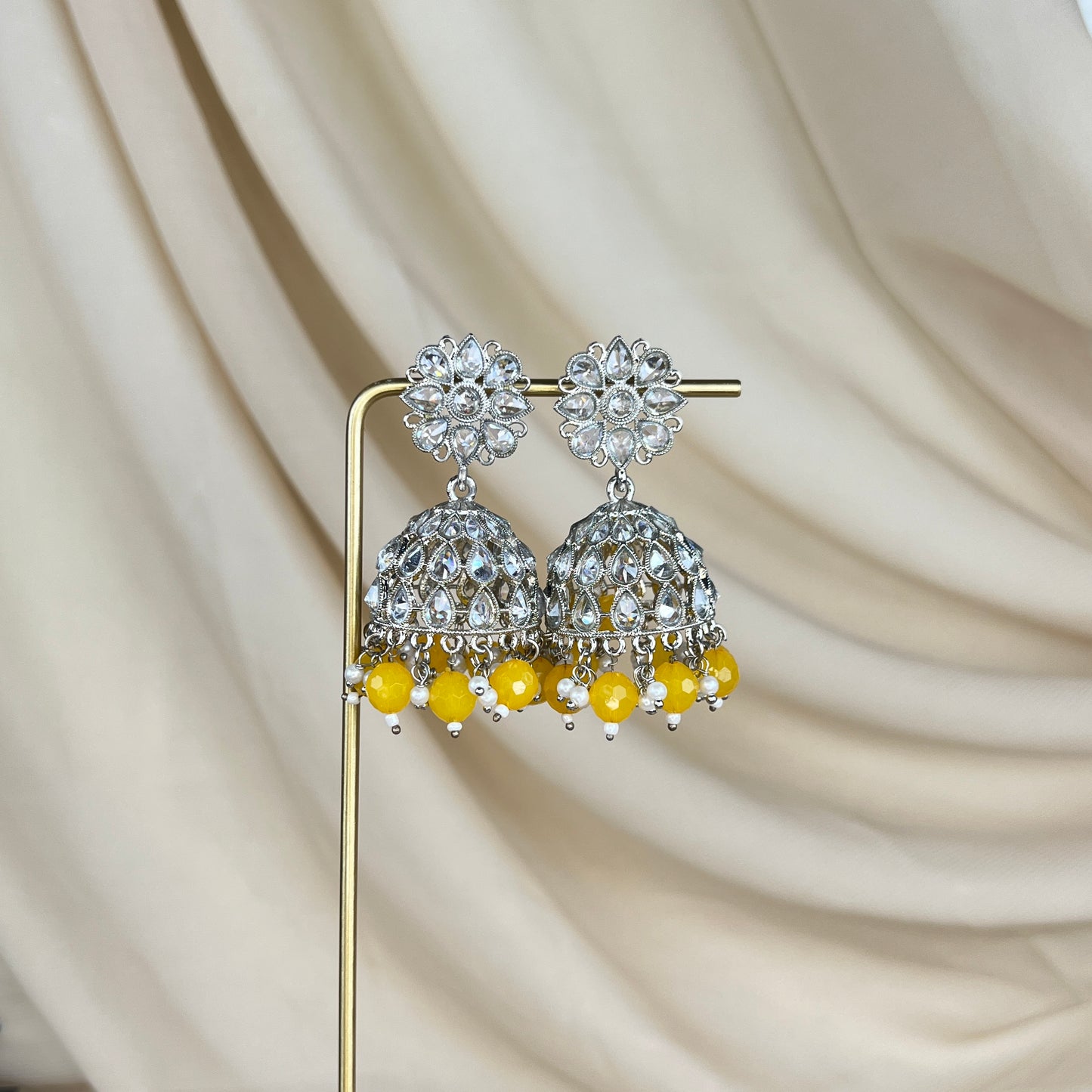 Polki Jhumka Earrings
