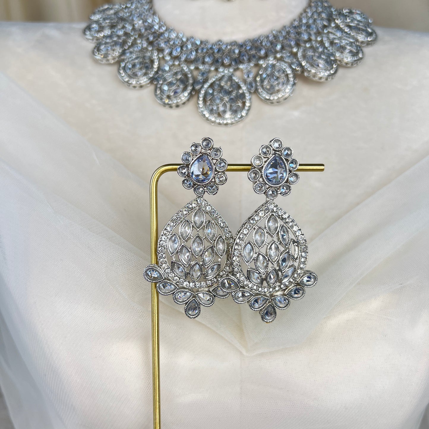 Double Choker Semi Bridal Set