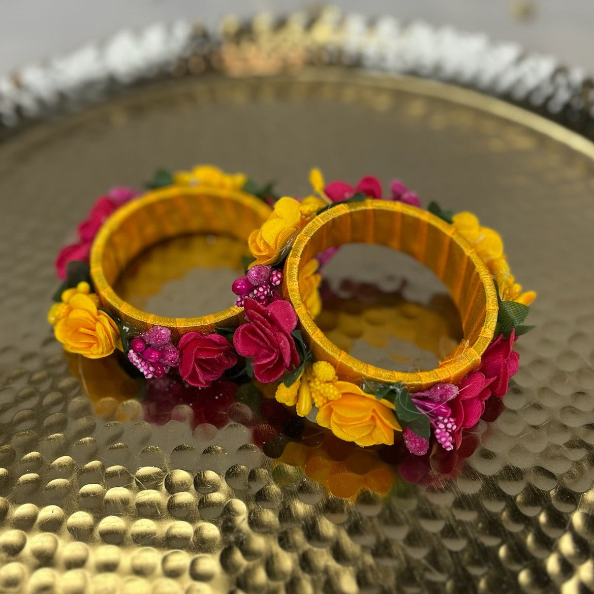 Floral | Faux Flower Bangles