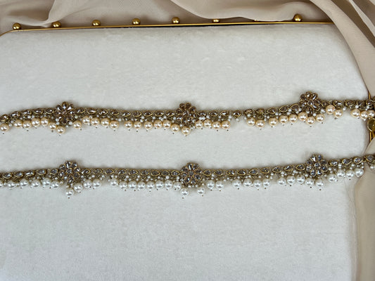 Flower Pearl Hip Chain | Waist Chain | Kamarbandh | Kamar Patta