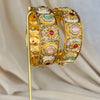 Multicolor Kundan Gold Openable Bangle | Kada