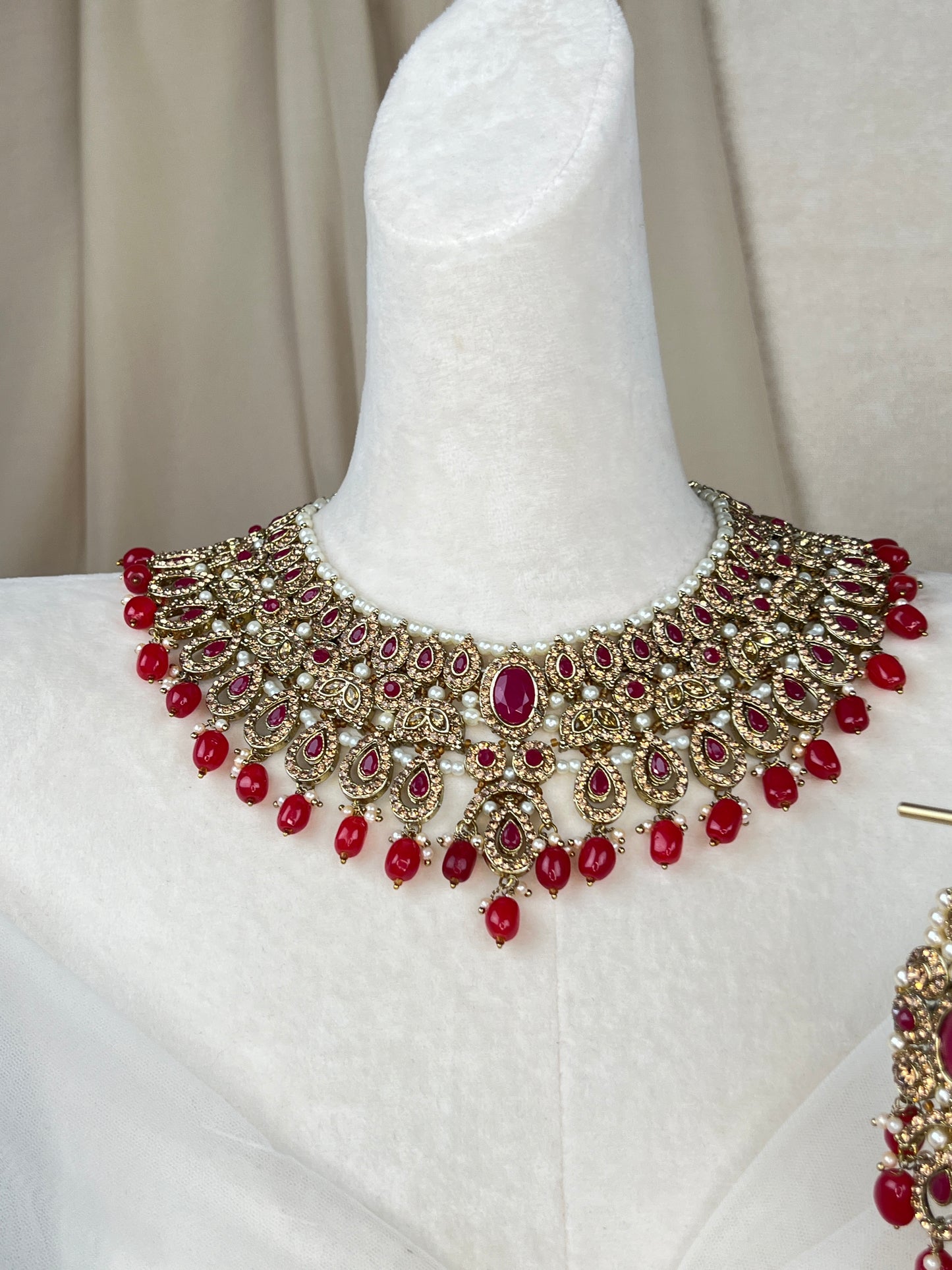 Bib Pakistani Style Necklace Set