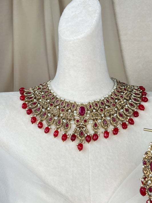 Bib Pakistani Style Necklace Set
