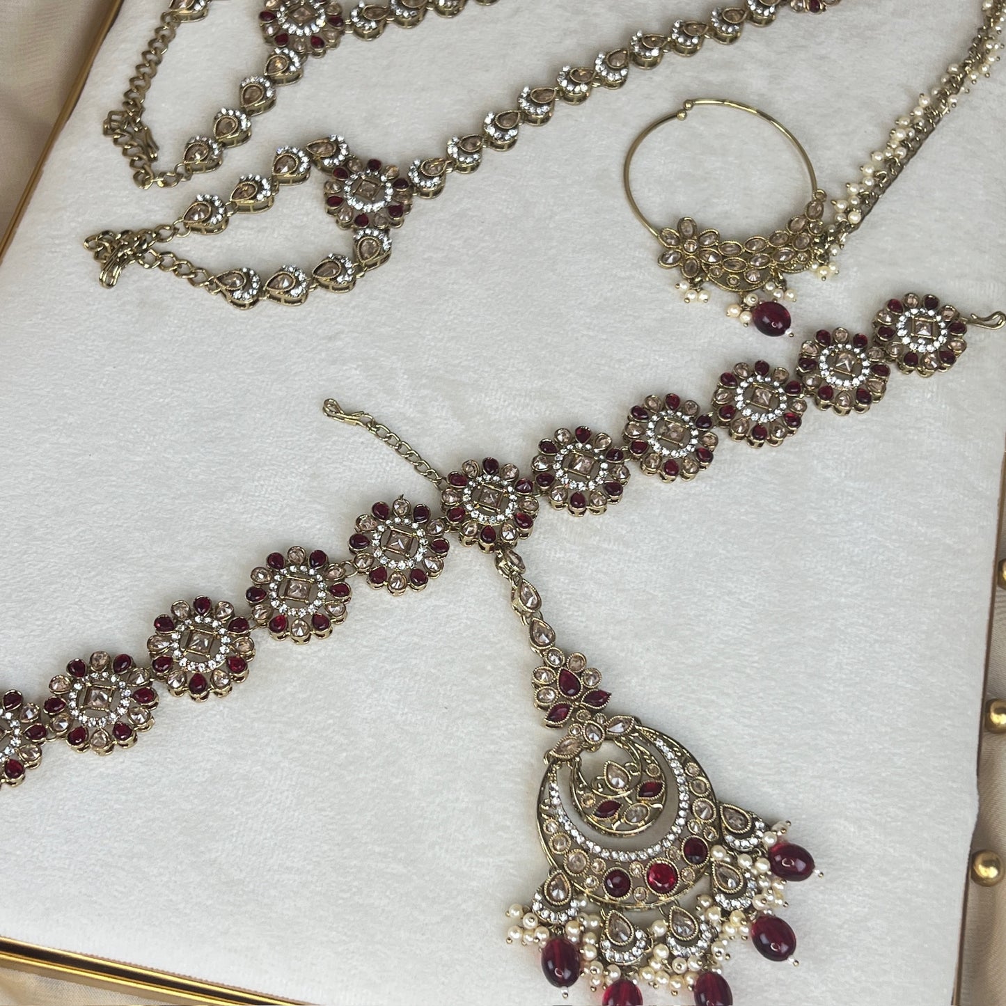 Maroon Full Bridal Set