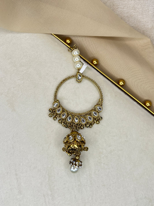 Side Tikka Headpiece | Jhoomar | Japta | Passa