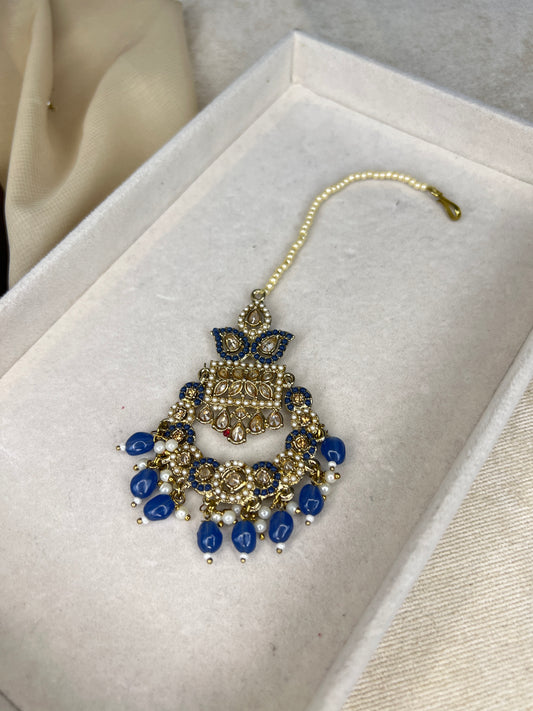 Nauratan Polki Style Bib Necklace Set
