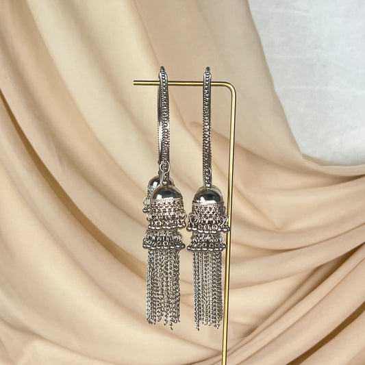 Oxidized Multi Jhumka Bangle Pair