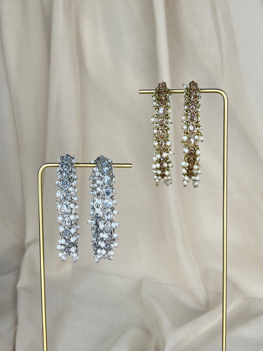 Polki Pearl Bangle Pair