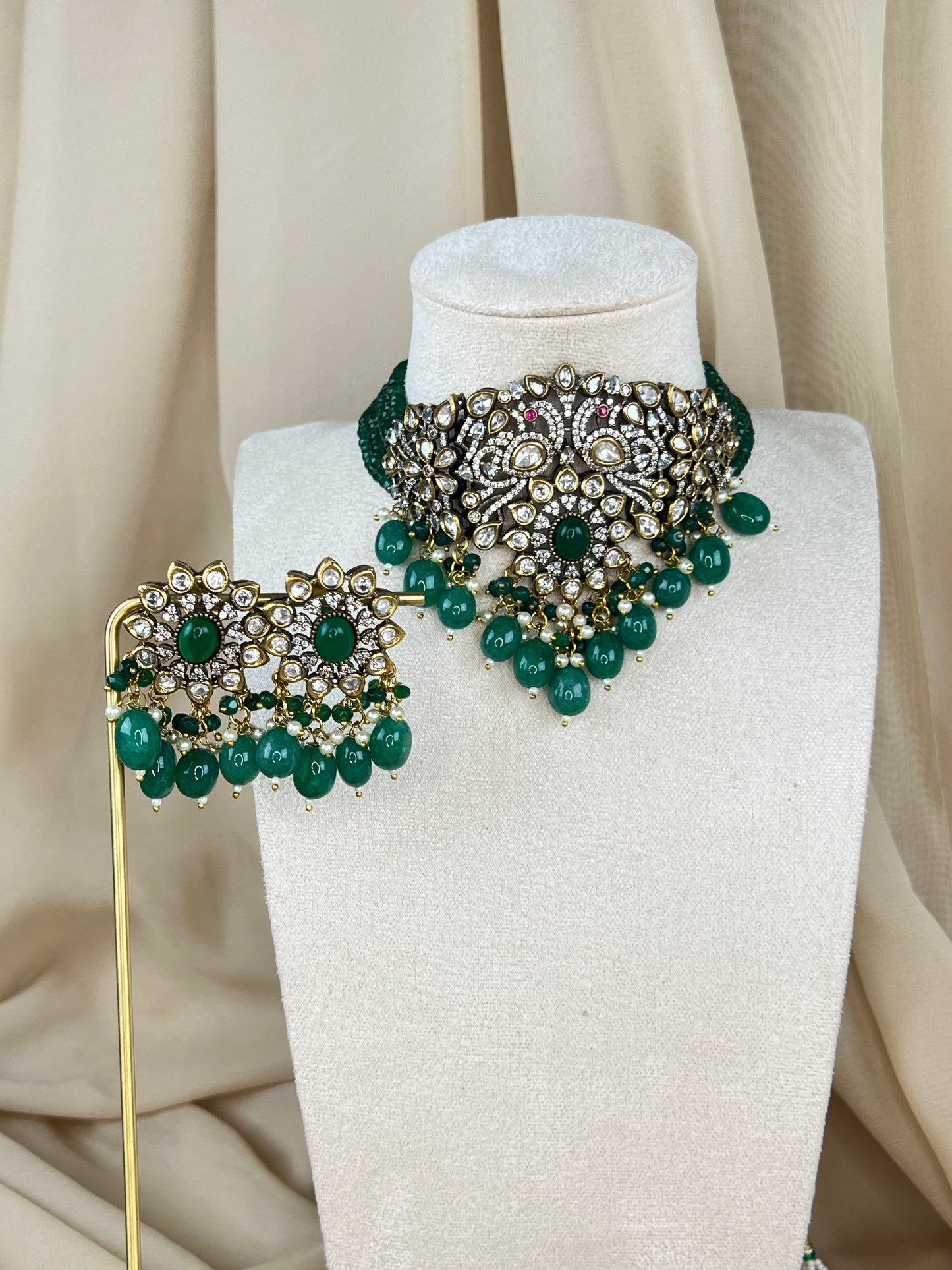 Victorian Kundan Choker Set