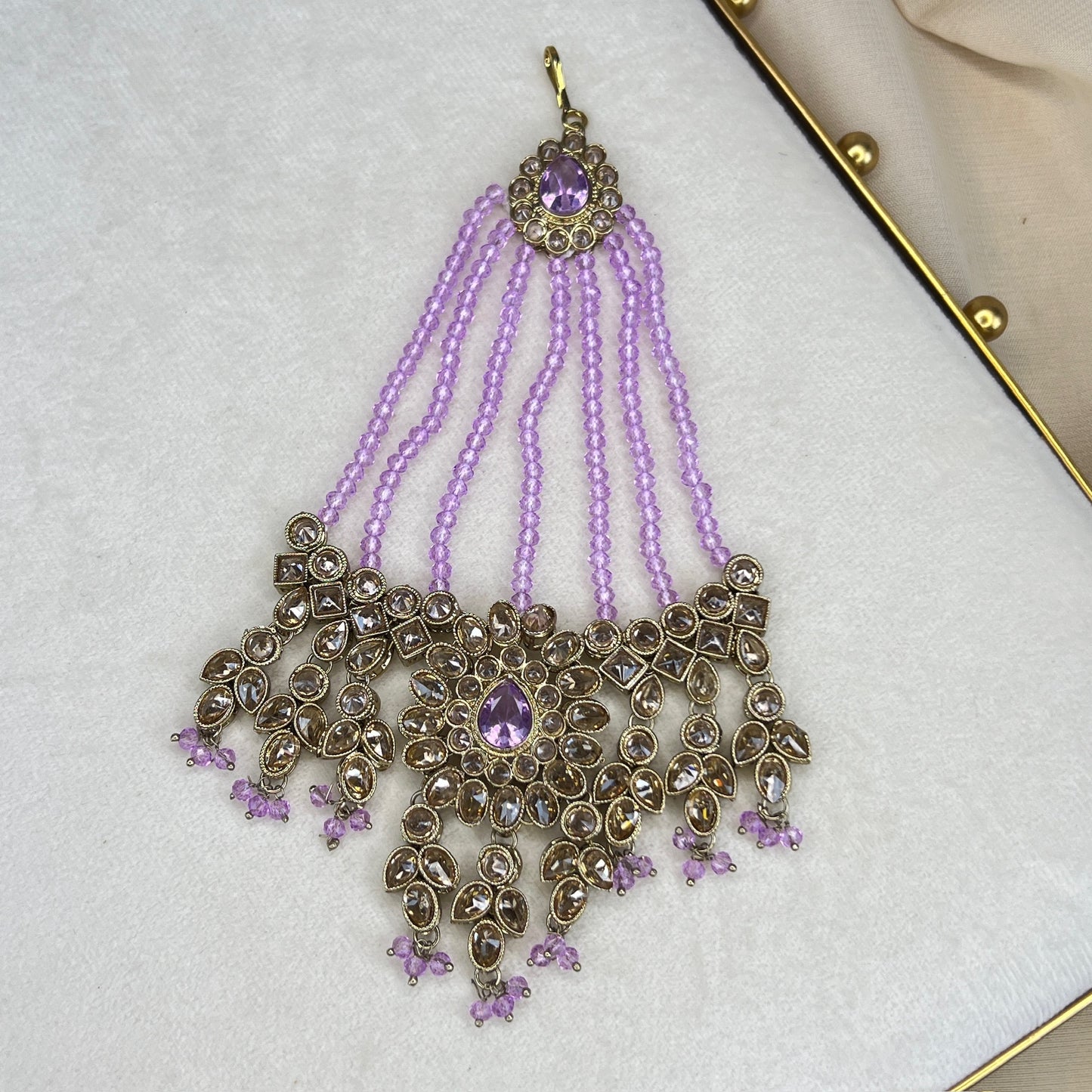 Oversized Polki Jhoomar | Jhapta | Side Tikka
