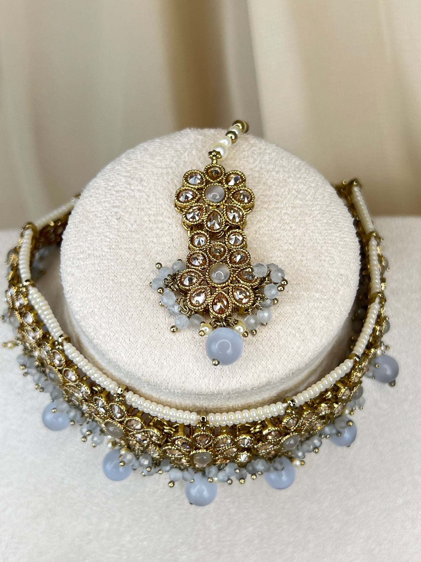 Polki Pearl Choker Set