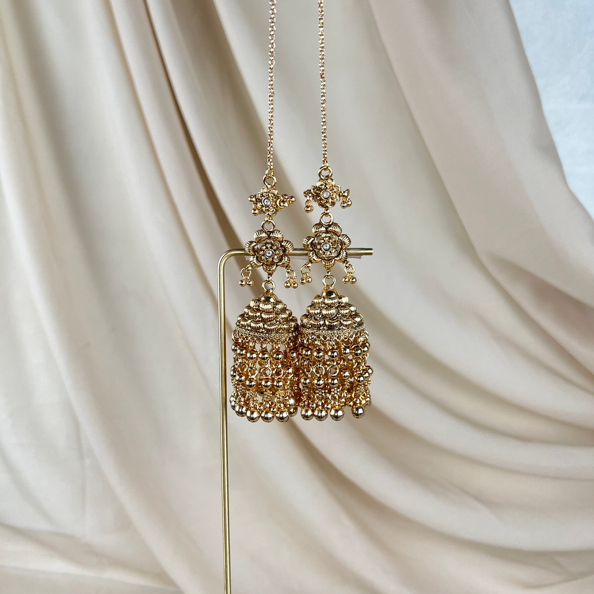 Large Traditional Gold Jhumka